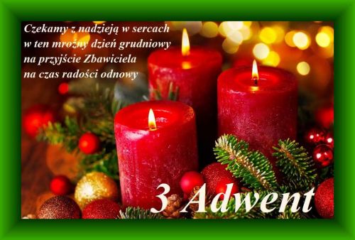 Kartka 3 Adwent...czekamy z nadziej� w sercach...