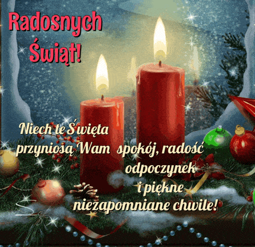 Kartka ❄�wi�t pe�nych szcz�cia i rado�ci �ycz�!