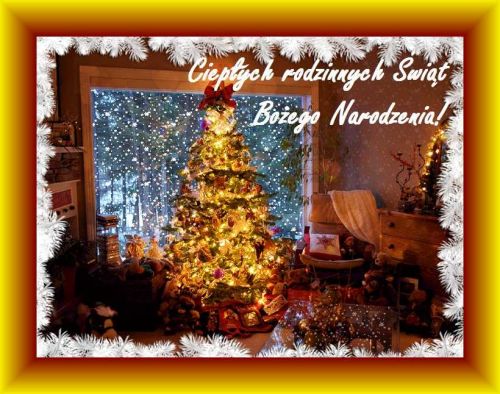 Kartka Ciep�ych rodzinnych �wi�t Bo�ego Narodzenia!