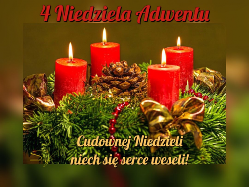 Kartka ⭐Cudownej 4 Niedzieli Adwentu!