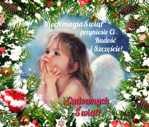 Kartka ❄Cudownych pe�nych szcz�cia �wi�t!