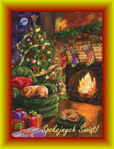 Kartka Pi�knych, spokojnych �wi�t Bo�ego Narodzenia!