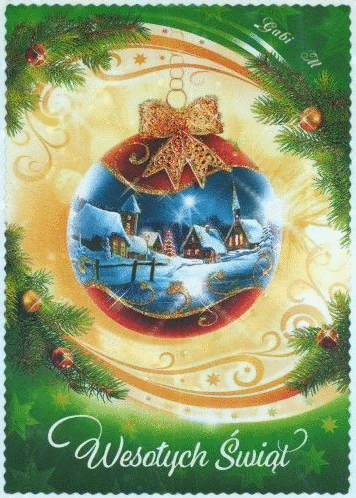 Kartka Weso�ych �wi�t - Moc Szcz�liwo�ci na Nowy Rok !