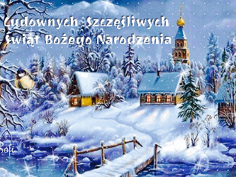 Kartka ❄Cudownych Szcz�liwych �wi�t!