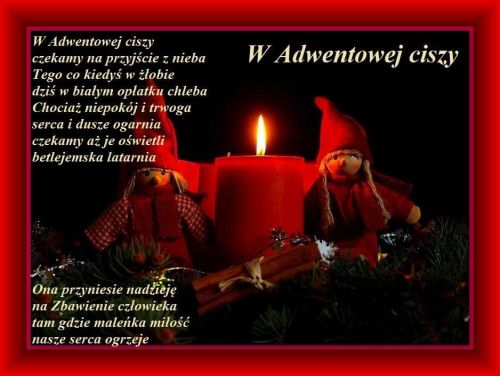 Kartka Pi�knej, spokojnej niedzieli adwentowej!