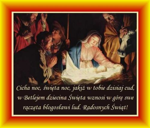 Kartka Cicha noc...�wi�ta noc...