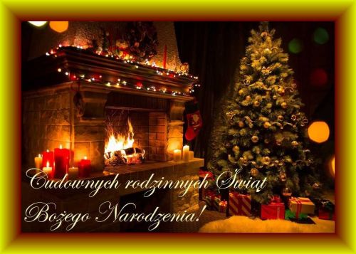 Kartka Cudownych rodzinnych �wi�t Narodzenia!