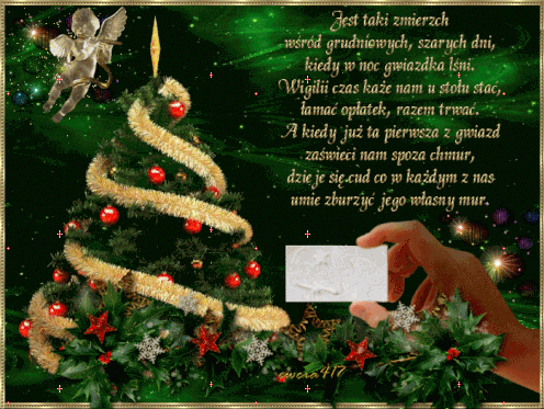 Kartka Jest taki zmierzch w�r�d grudniowych dni ...