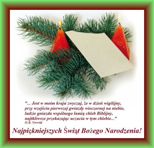 Kartka Najpi�kniejszych �wi�t Narodzenia Pana!