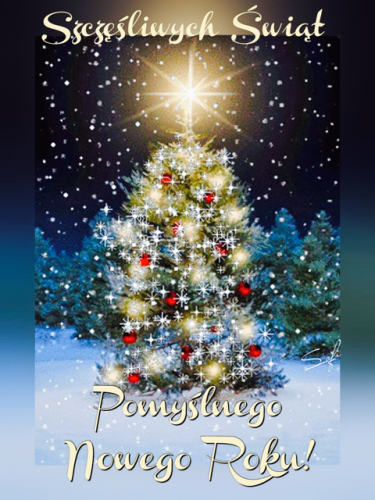 Kartka 💫Szcz�liwych �wi�t Bo�ego Narodzenia