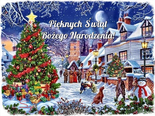 Kartka ❄Pi�knych �wi�t pe�nych szcz�cia i rado�ci