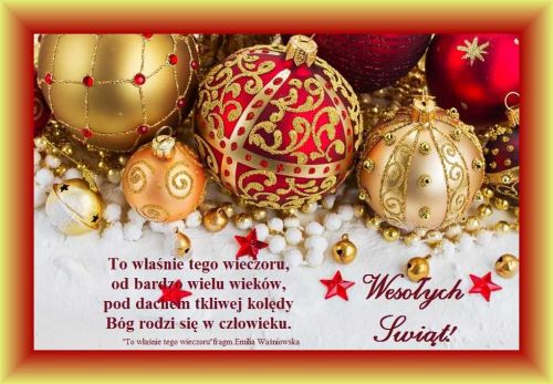 Kartka B�ogos�awionych �wi�t Narodzenia Pana!