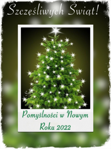 Kartka 💫Szcz�liwych �wi�t! Pomy�lnego Roku 2022!
