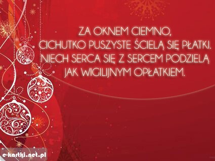 Kartka Bo�e Narodzenie