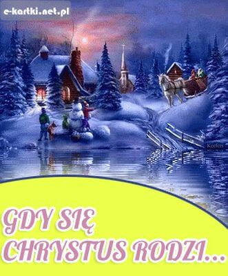 Kartka Gdy si� Chrystus rodzi