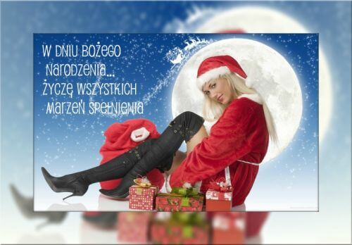 Kartka W dniu Bo�ego Narodzenia...
