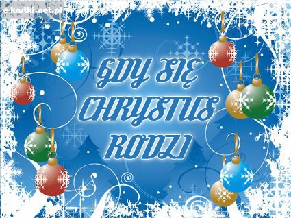 Kartka Gdy si� Chrystus rodzi
