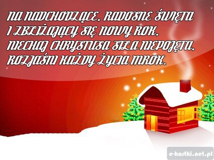 Kartka W nadchodz�ce �wi�ta...