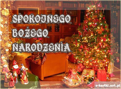 Kartka Spokojnego Bo�ego Narodzenia