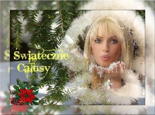 Kartka �wi�teczne ca�usy