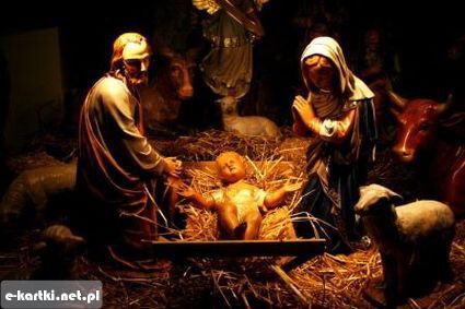 Kartka U stajenki...