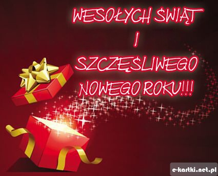 Kartka Weso�ych �wi�t i Szcz�liwego Nowego Roku