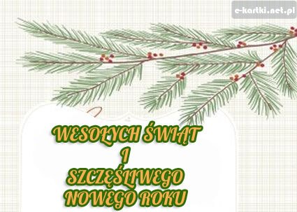 Kartka Weso�ych �wi�t i Szcz�liwego Nowego Roku