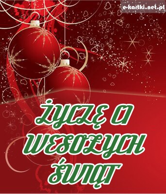 Kartka �ycz� Ci Weso�ych �wi�t