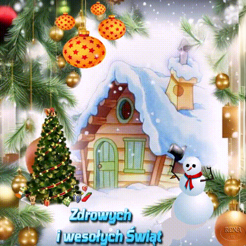 Kartka Zdrowych i weso�ych �wi�t