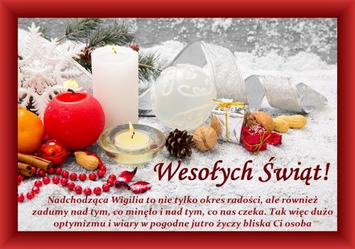 Kartka Weso�ych �wi�t Bo�ego Narodzenia! 