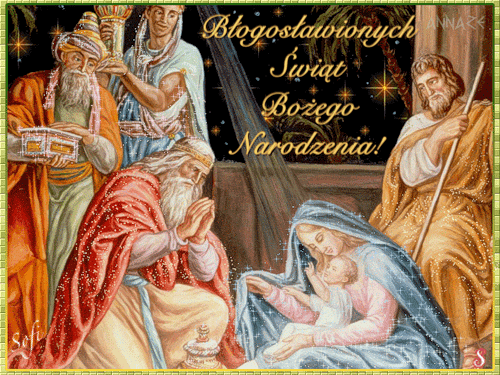 Kartka ✨B�ogos�awionych �wi�t Bo�ego Narodzenia!