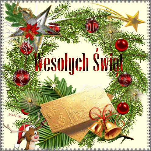 Kartka Zdrowych i Weso�ych �wi�t Bo�ego Narodzenia ..