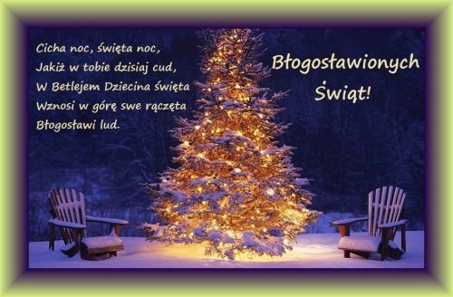Kartka B�ogos�awionych �wi�t Bo�ego Narodzenia!