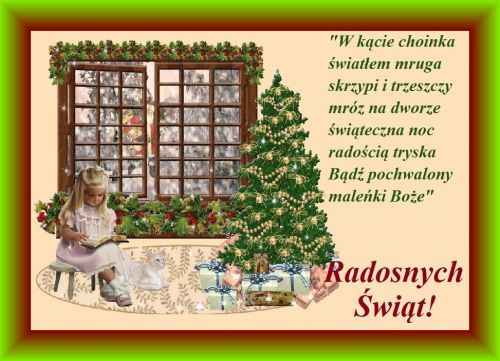 Kartka Radosnych �wi�t w rodzinnej atmosferze!