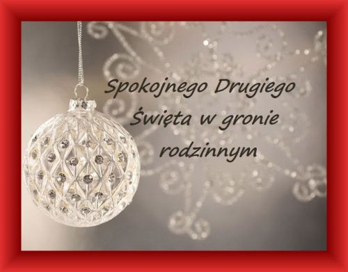 Kartka Spokojnego Drugiego �wi�ta w gronie rodziny!