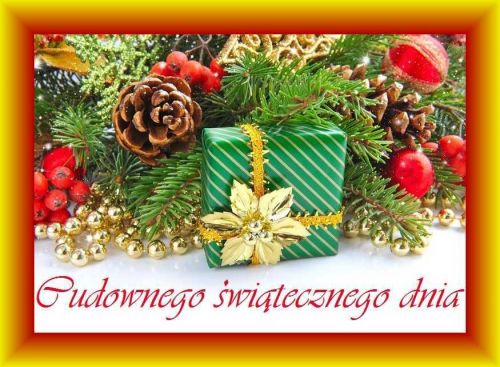 Kartka Cudownego �wi�tecznego dnia!