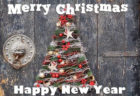 Kartka Merry Christmas And Happy New Year