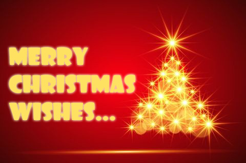 Kartka Mery Christmas Wishes...