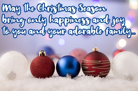 Kartka Best Christmas Wishes