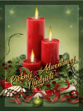 Kartka ✨Pi�knej Adwentowej Niedzieli✨