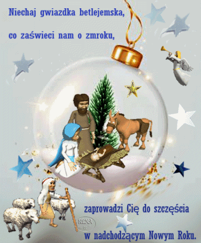 Kartka Niechaj gwiazdka betlejemska...