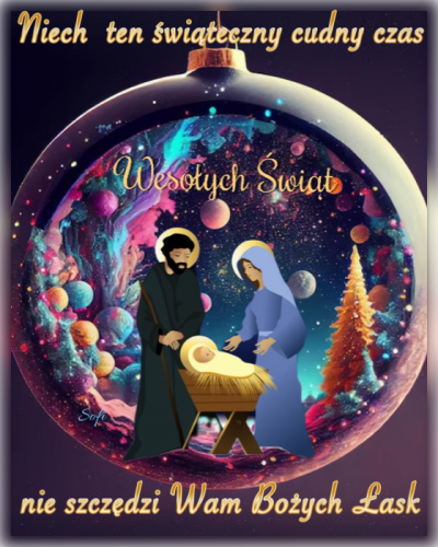 Kartka 🎄Radosnych �wi�t Bo�ego Narodzenia