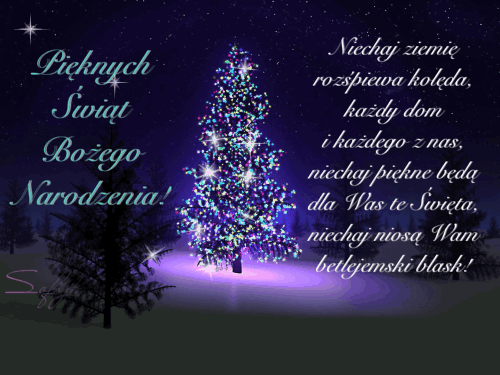 Kartka 🌟Niechaj Ziemi� roz�piewa kol�da…