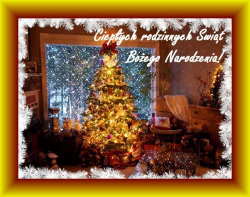 Kartka Ciep�ych rodzinnych �wi�t Bo�ego Narodzenia!  