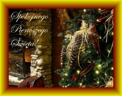 Kartka Spokojnego Pierwszego �wi�ta!