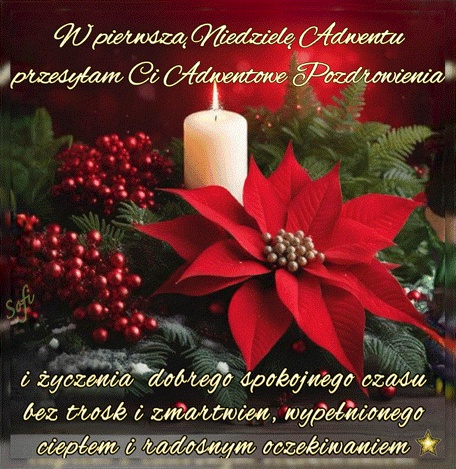 Kartka      W pierwsz� Niedziel� Adwentu