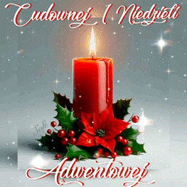 Kartka       Cudownej 1 Niedzieli Adwentowej