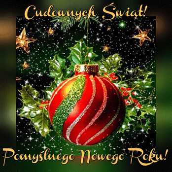 Kartka   Pi�knych �wi�t * Pomy�lnego Nowego Roku
