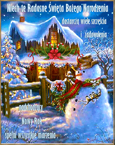 Kartka Radosnych �wi�t i Spe�nienia Marze� w Nowym Roku