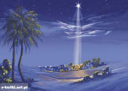Kartka Gwiazda Betlejemska